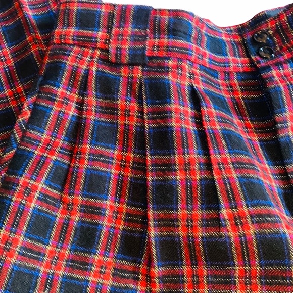 Vintage 90s Giorgio Sant’Angelo Wool Plaid Pants - Picture 4 of 7